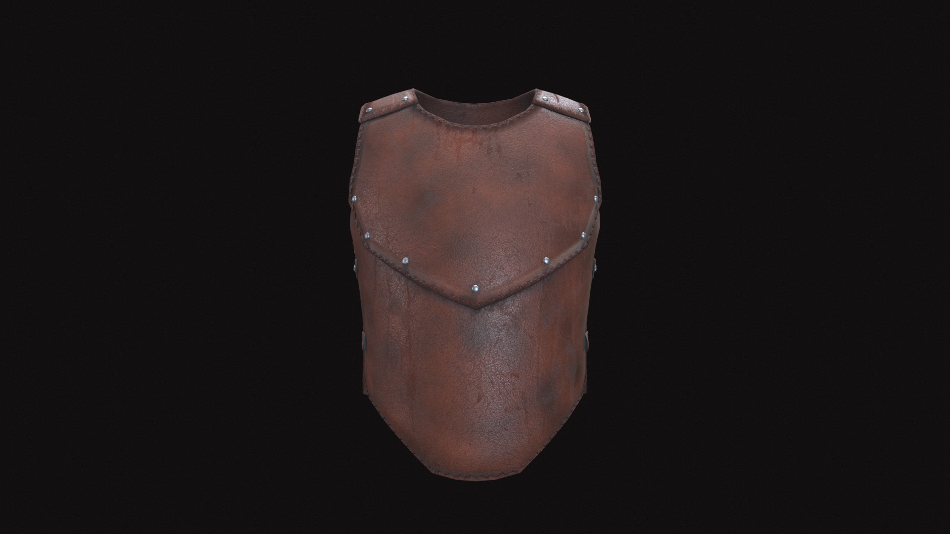 Medieval Leather Armor V01 Low-poly 3D model_4