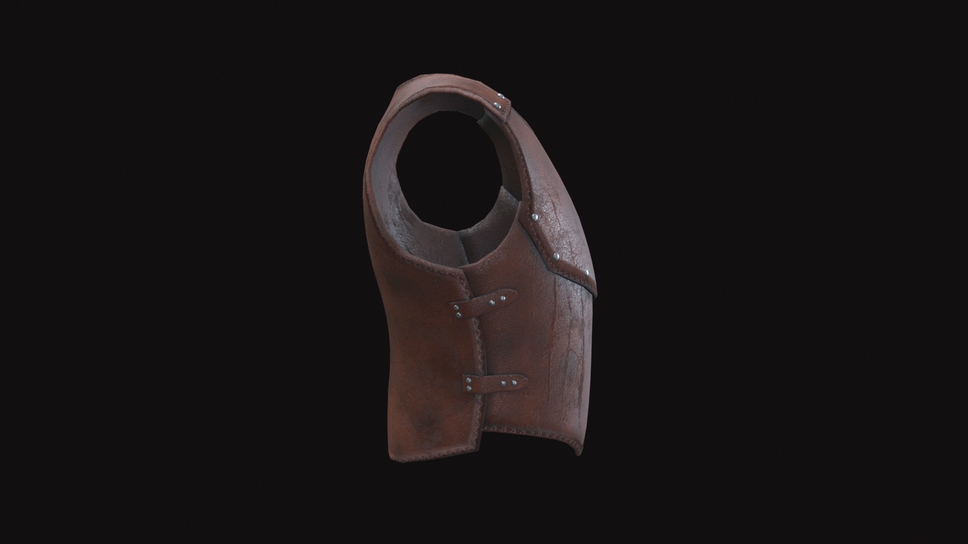 Medieval Leather Armor V01 Low-poly 3D model_5