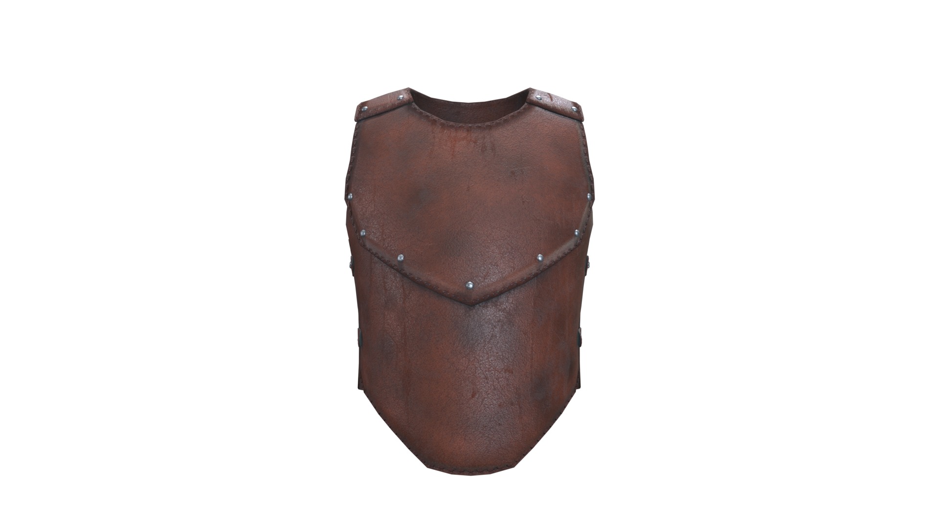 Medieval Leather Armor V01 Low-poly 3D model_9