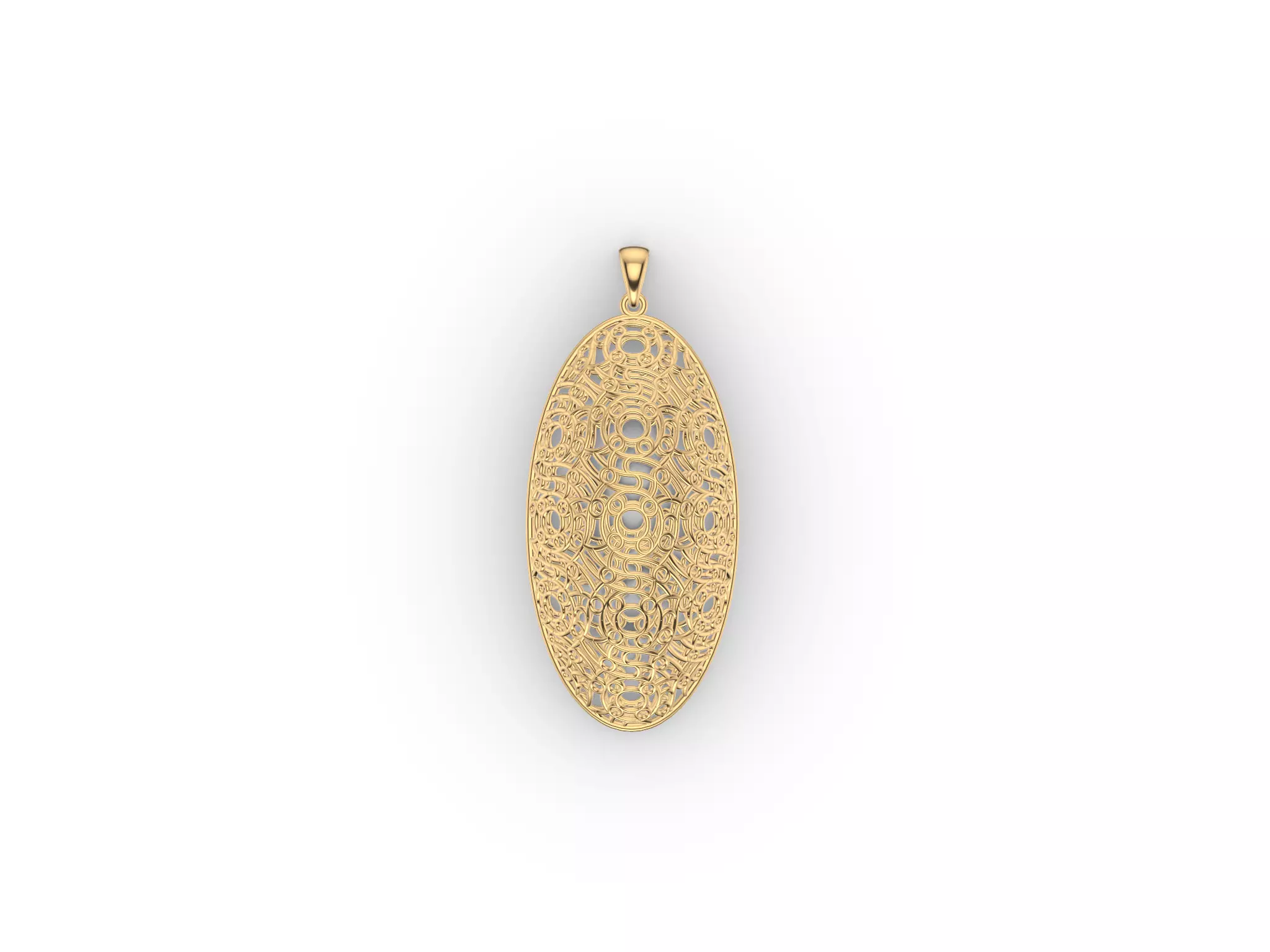 Lace Pendant 3D print model_0