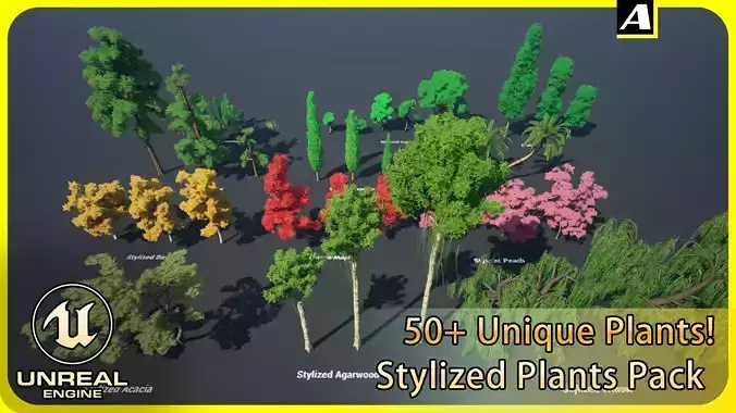 HighQuality Stylized Plants Pack Gameready