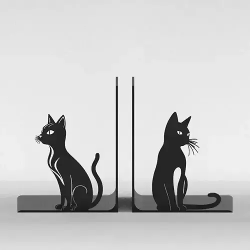 Cats Bookends 3D print model