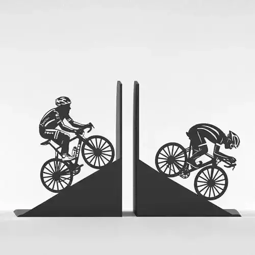 Cyclist Bookends 3D print model