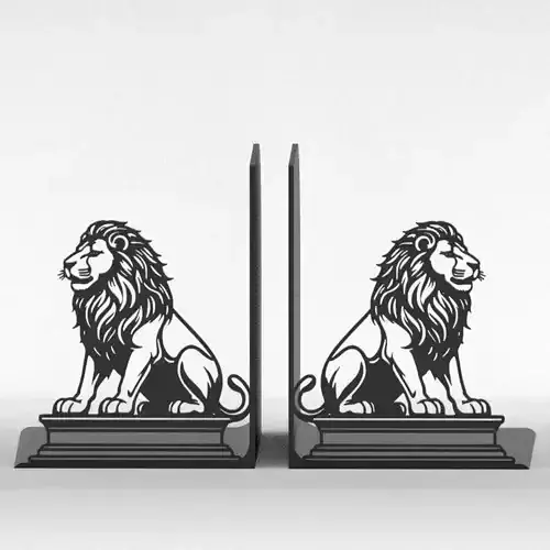 Lions Bookends 3D print model