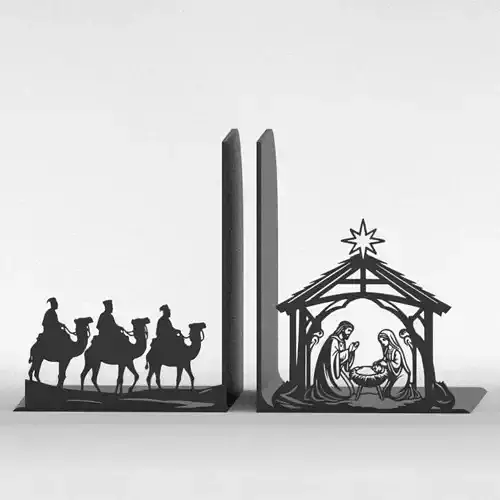 Nativity Bookends 3D print model