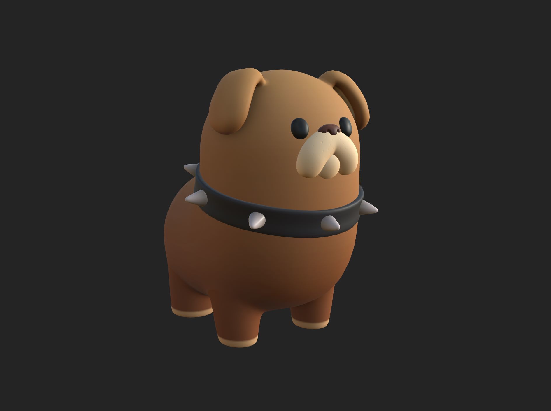 Dog Character 05 3D model_12