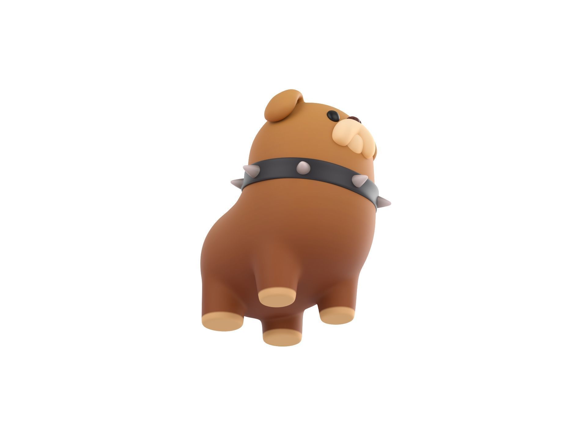 Dog Character 05 3D model_2