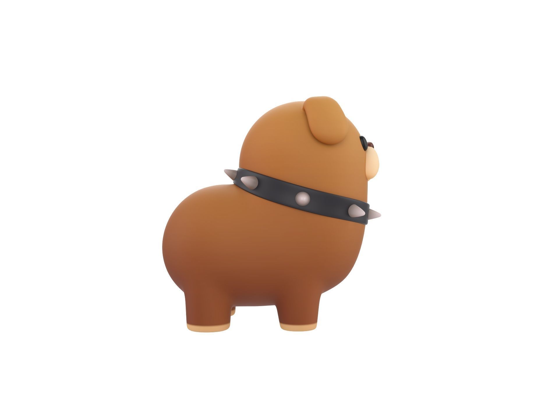 Dog Character 05 3D model_3