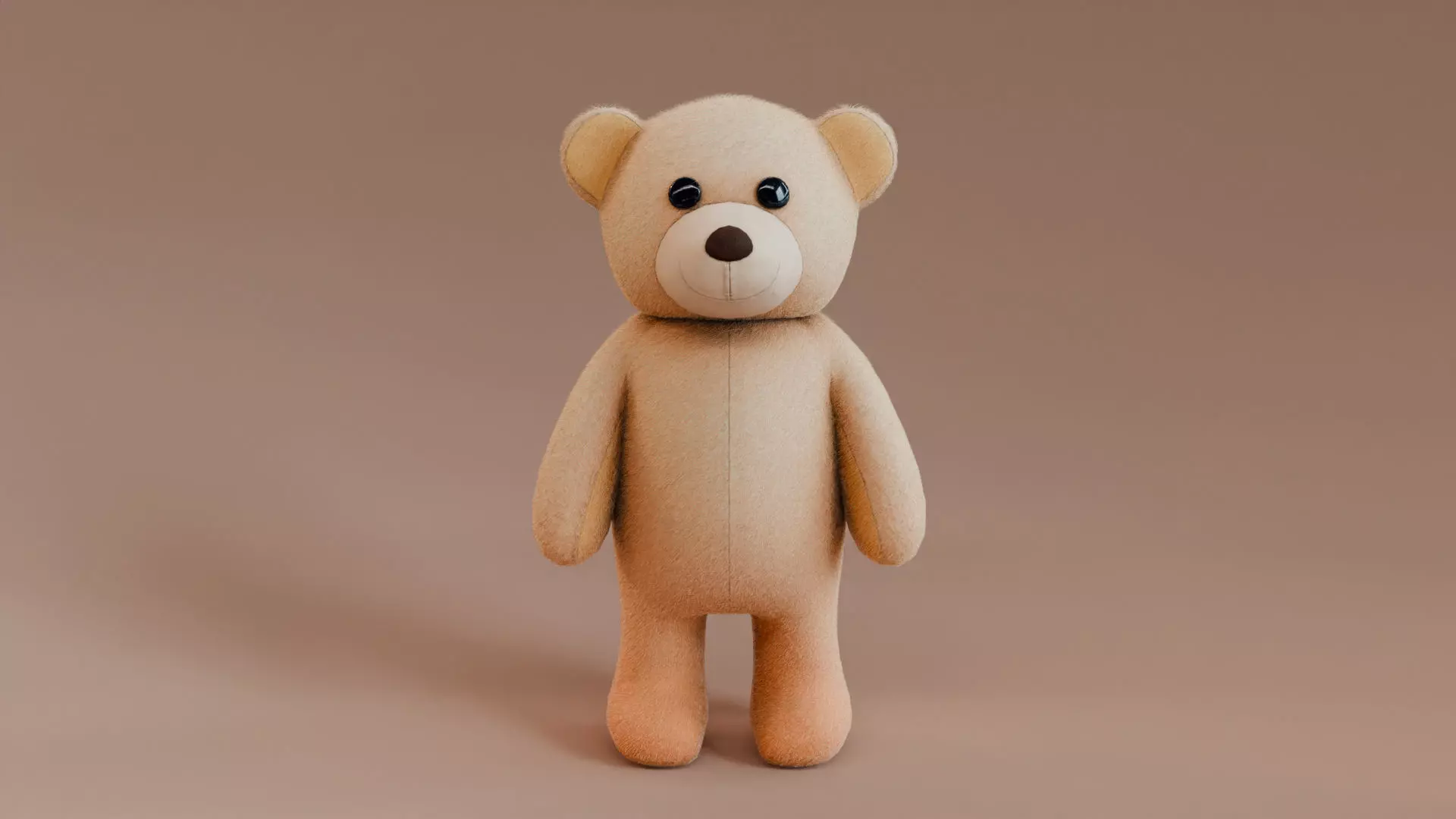 Teddy Bear Low-poly 3D model_0