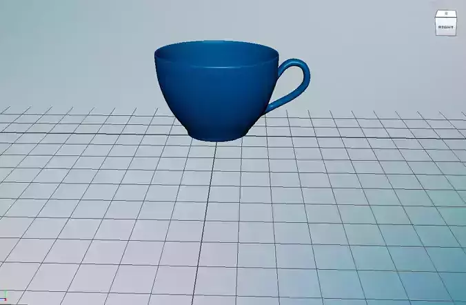 blue coffee cup