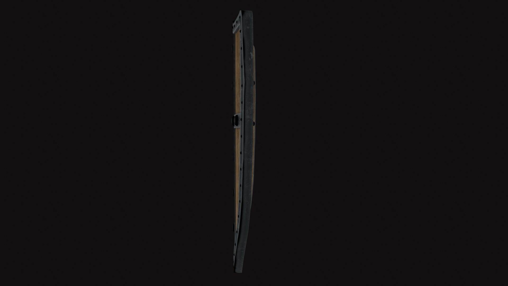 Medieval Shield Low-poly 3D model_5