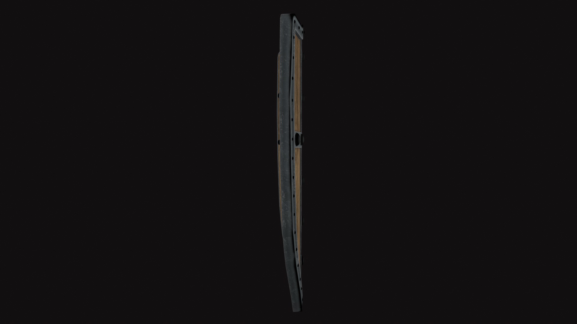 Medieval Shield Low-poly 3D model_4