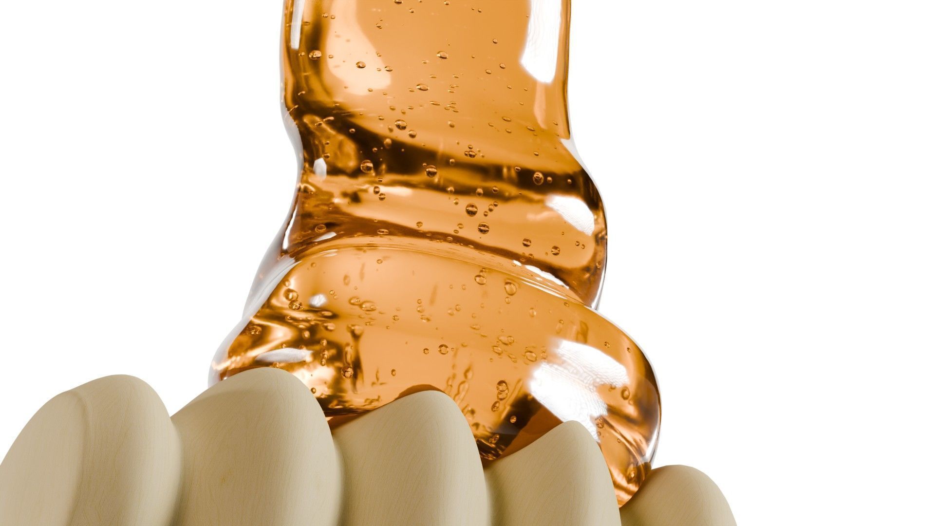 Honey Viscous Animation and Simulation on Honey Dipper 3D model_6