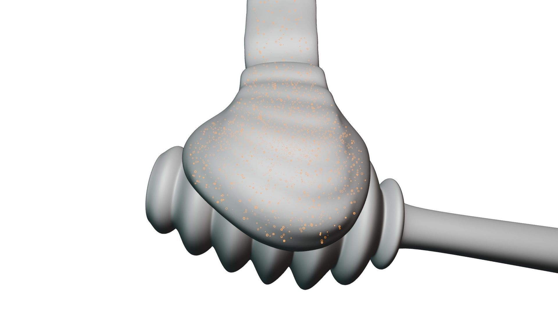 Honey Viscous Animation and Simulation on Honey Dipper 3D model_11