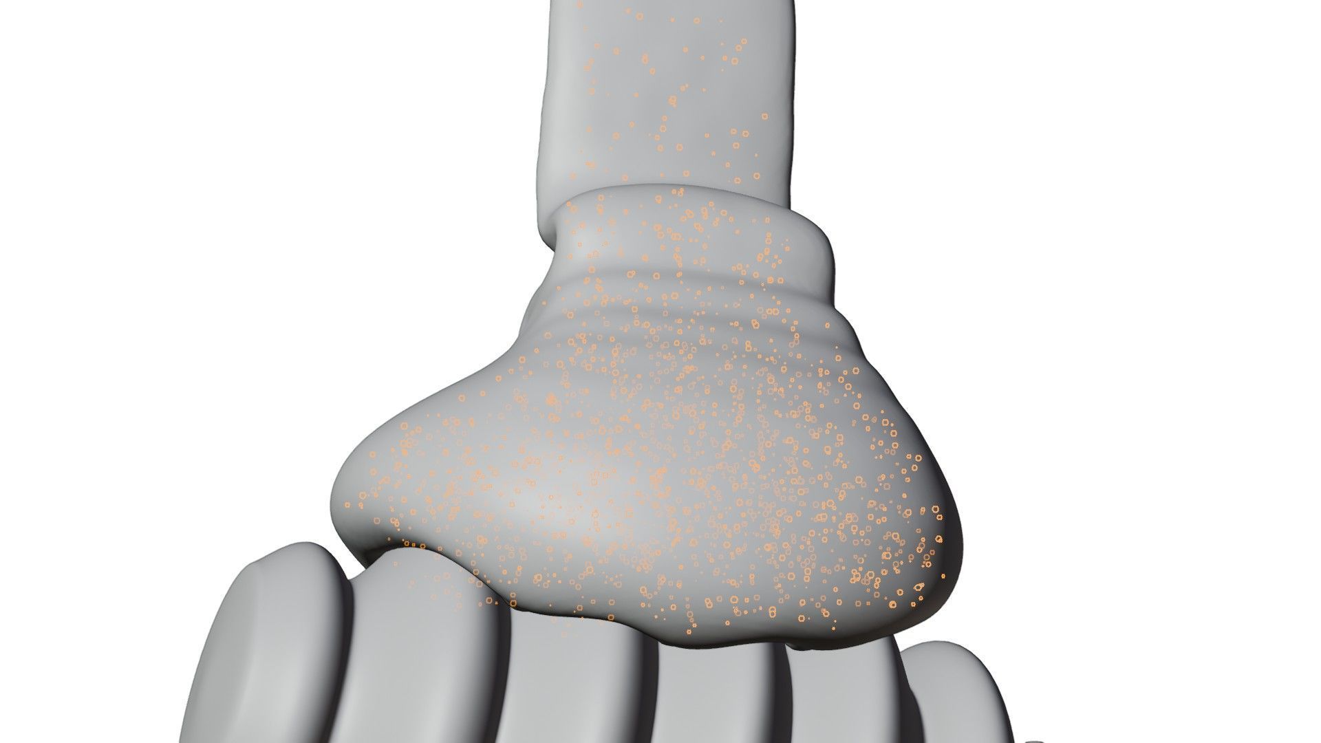 Honey Viscous Animation and Simulation on Honey Dipper 3D model_10