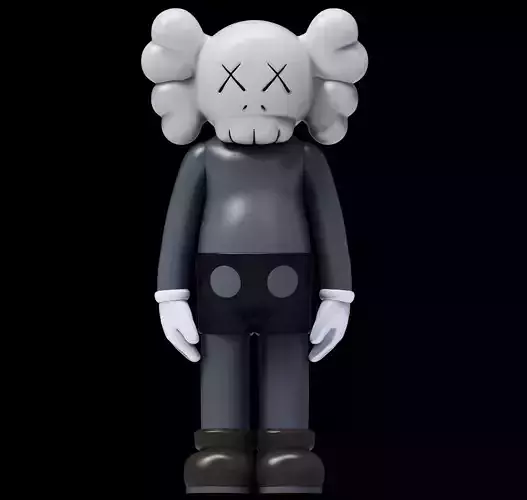 KAWS with arms articulations 3D print model