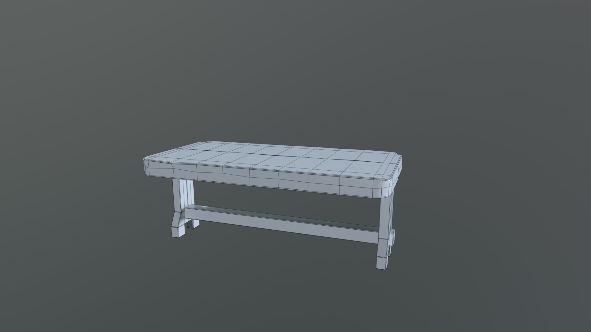 Medieval Table V03 Low-poly 3D model_10