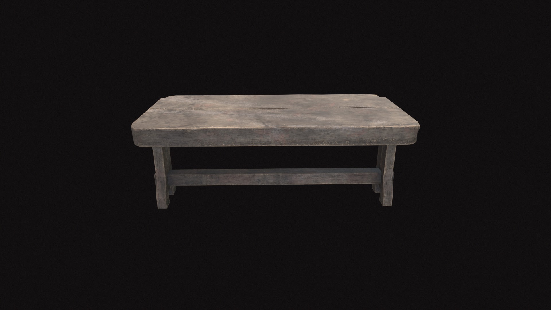 Medieval Table V03 Low-poly 3D model_3