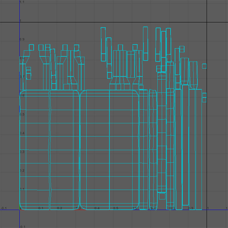 Medieval Table V03 Low-poly 3D model_11