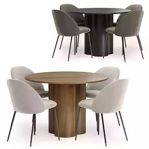 iola chair with olivia table