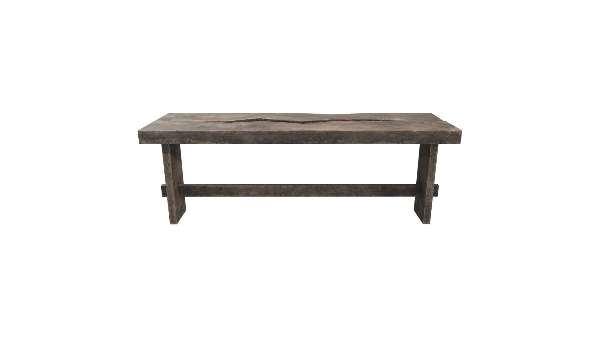 Medieval Sitting Tool V05 Low-poly 3D model_9