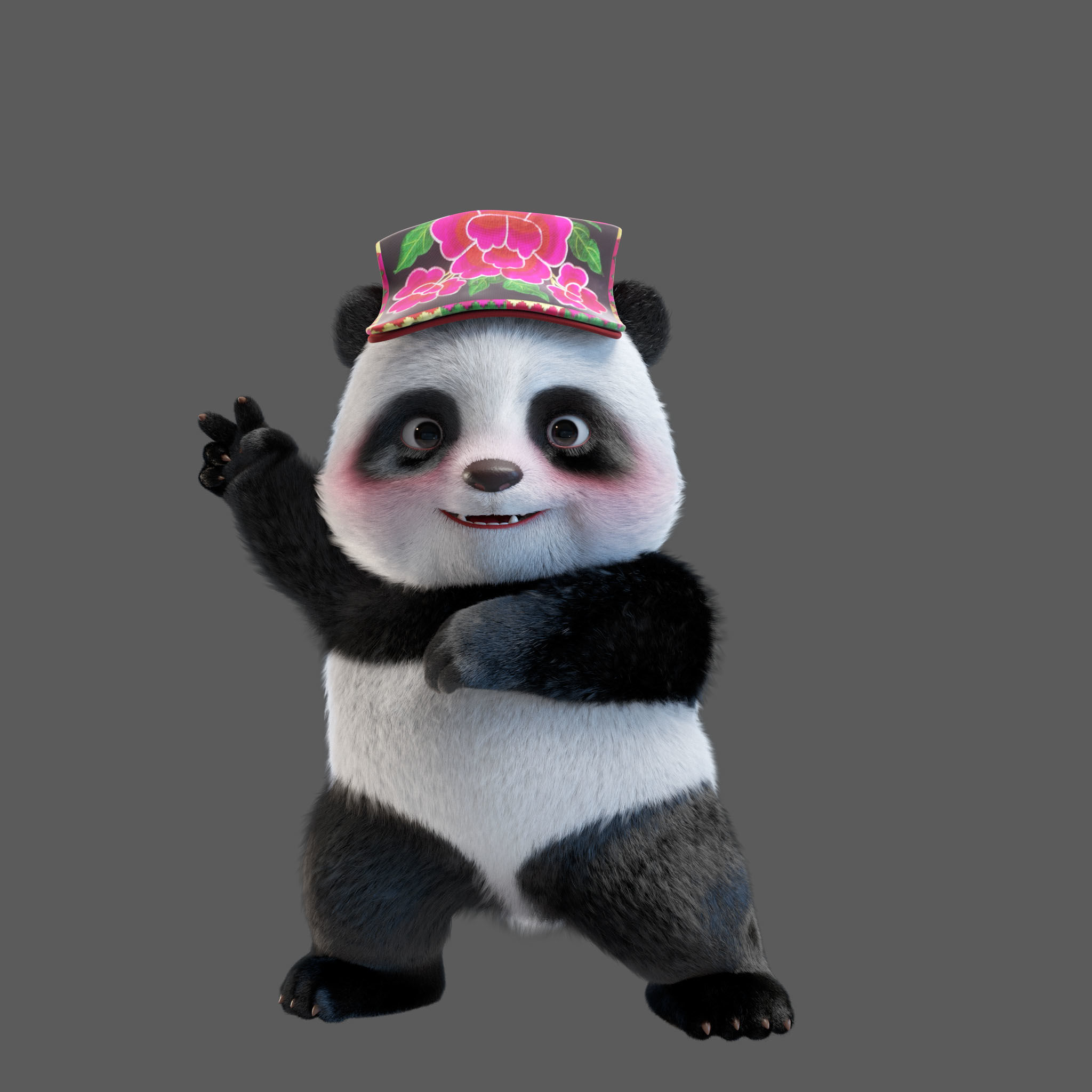 Cute Panda 3D model_1