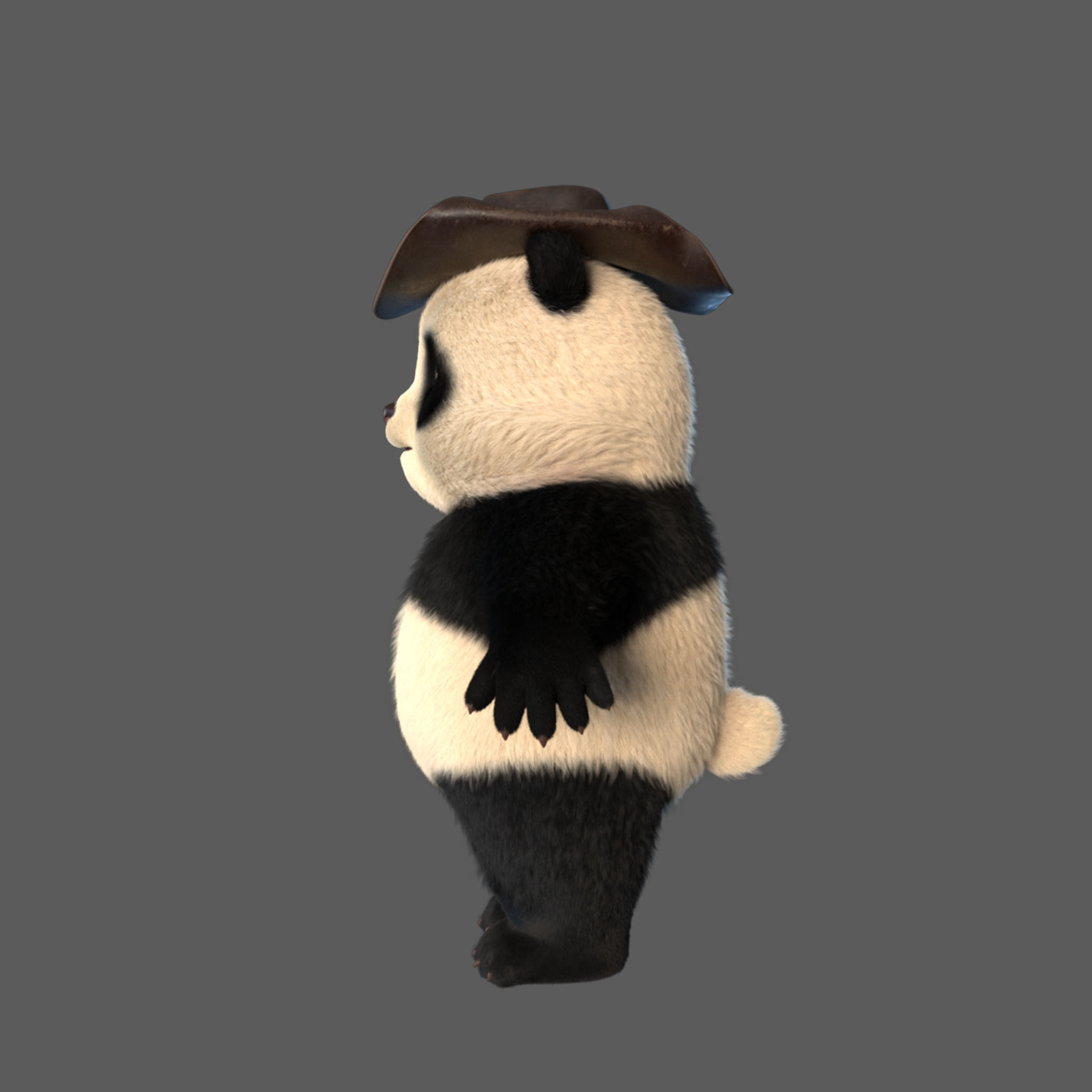 Cute Panda 3D model_5