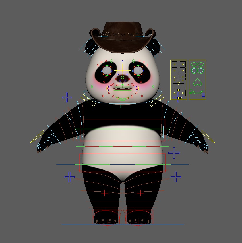 Cute Panda 3D model_3