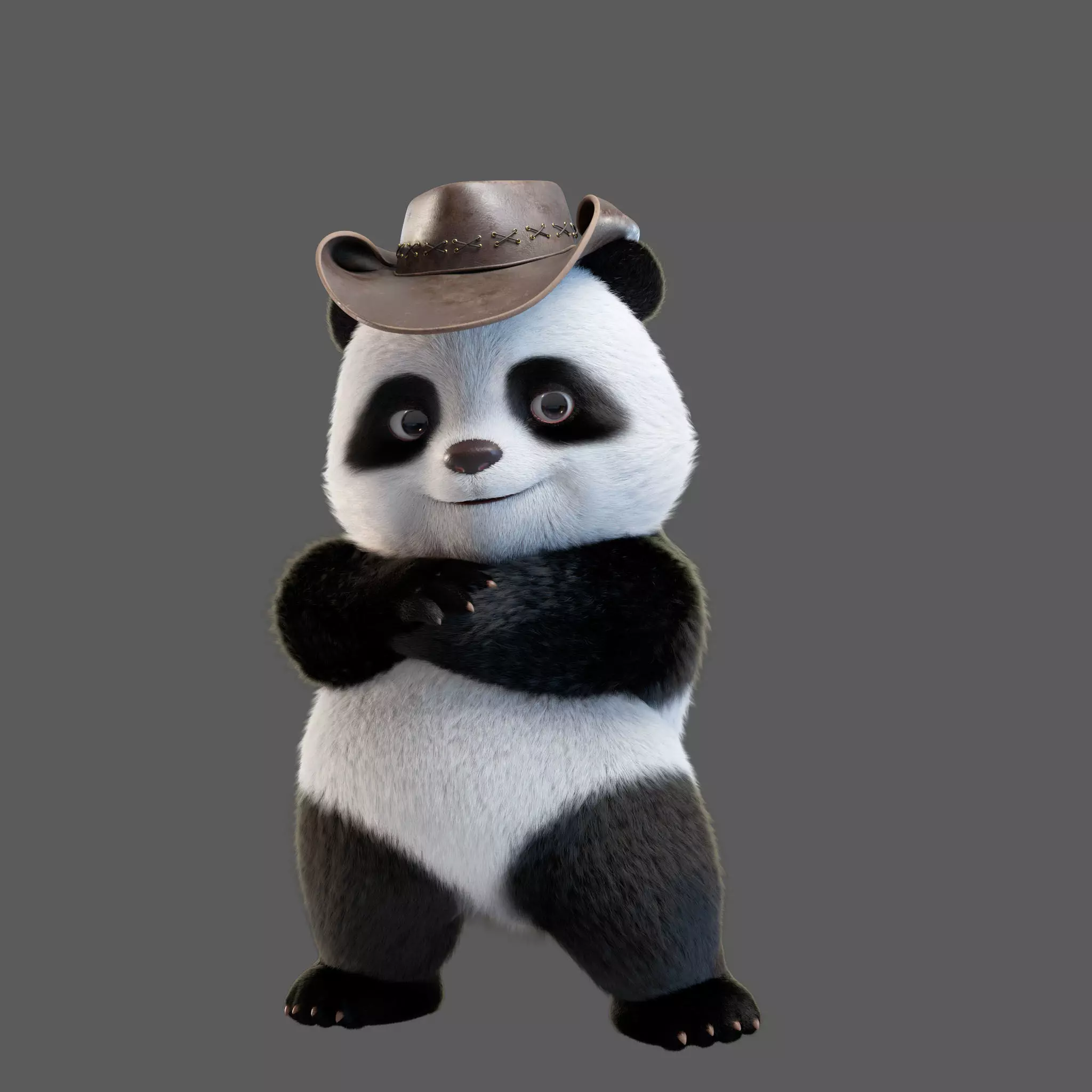 Cute Panda 3D model_0