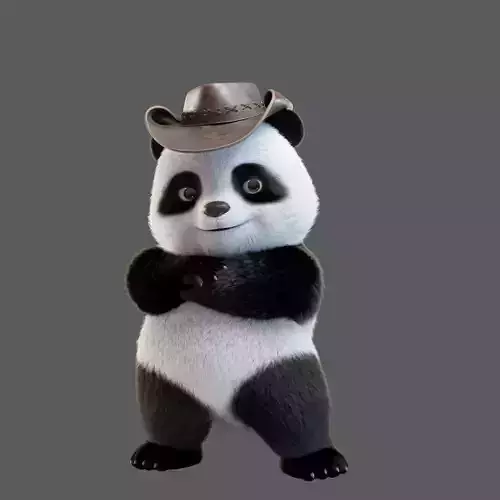 Cute Panda 3D model