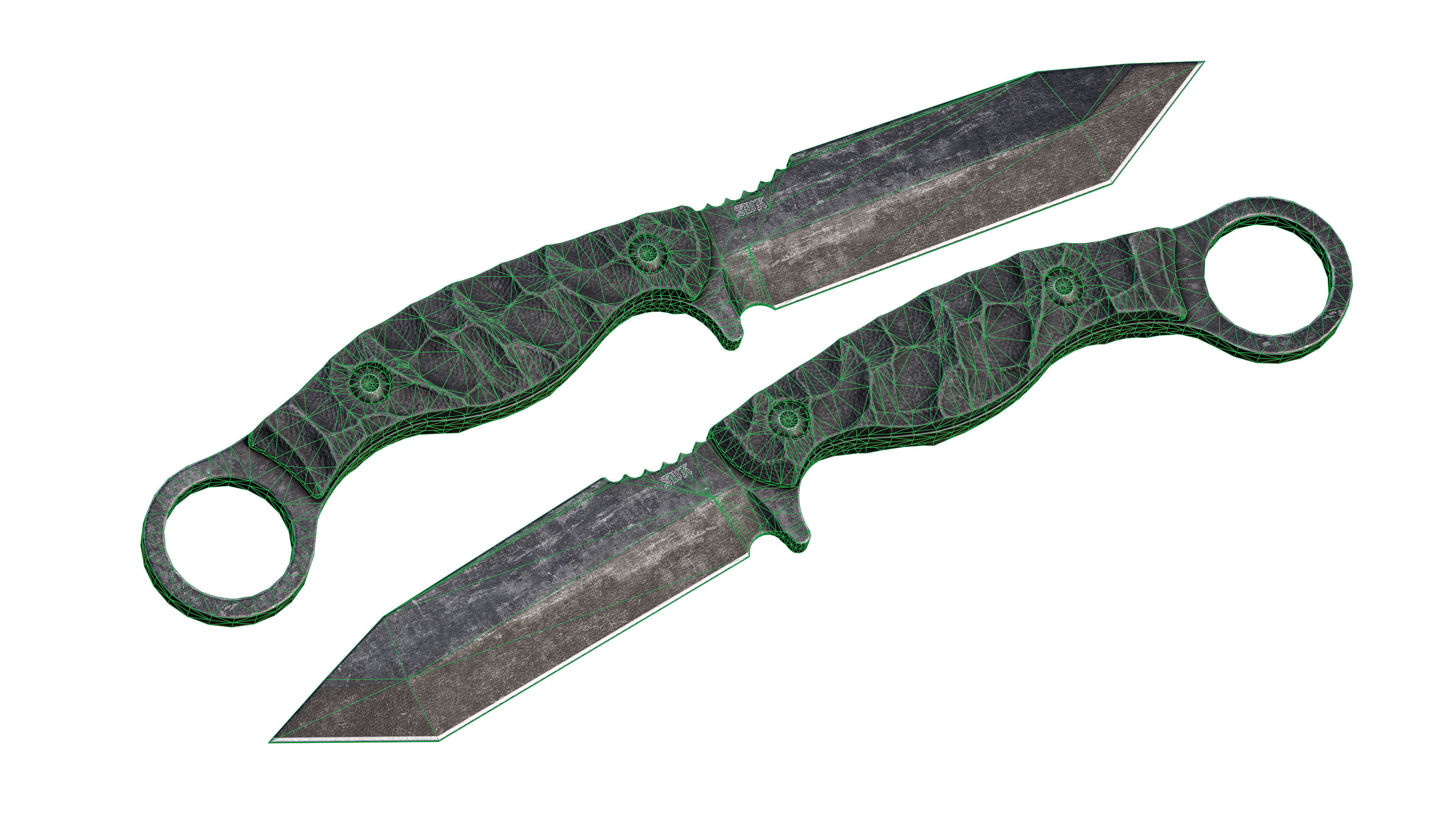 SWK GUARDIAN TACTICAL KNIFE Low-poly 3D model_8