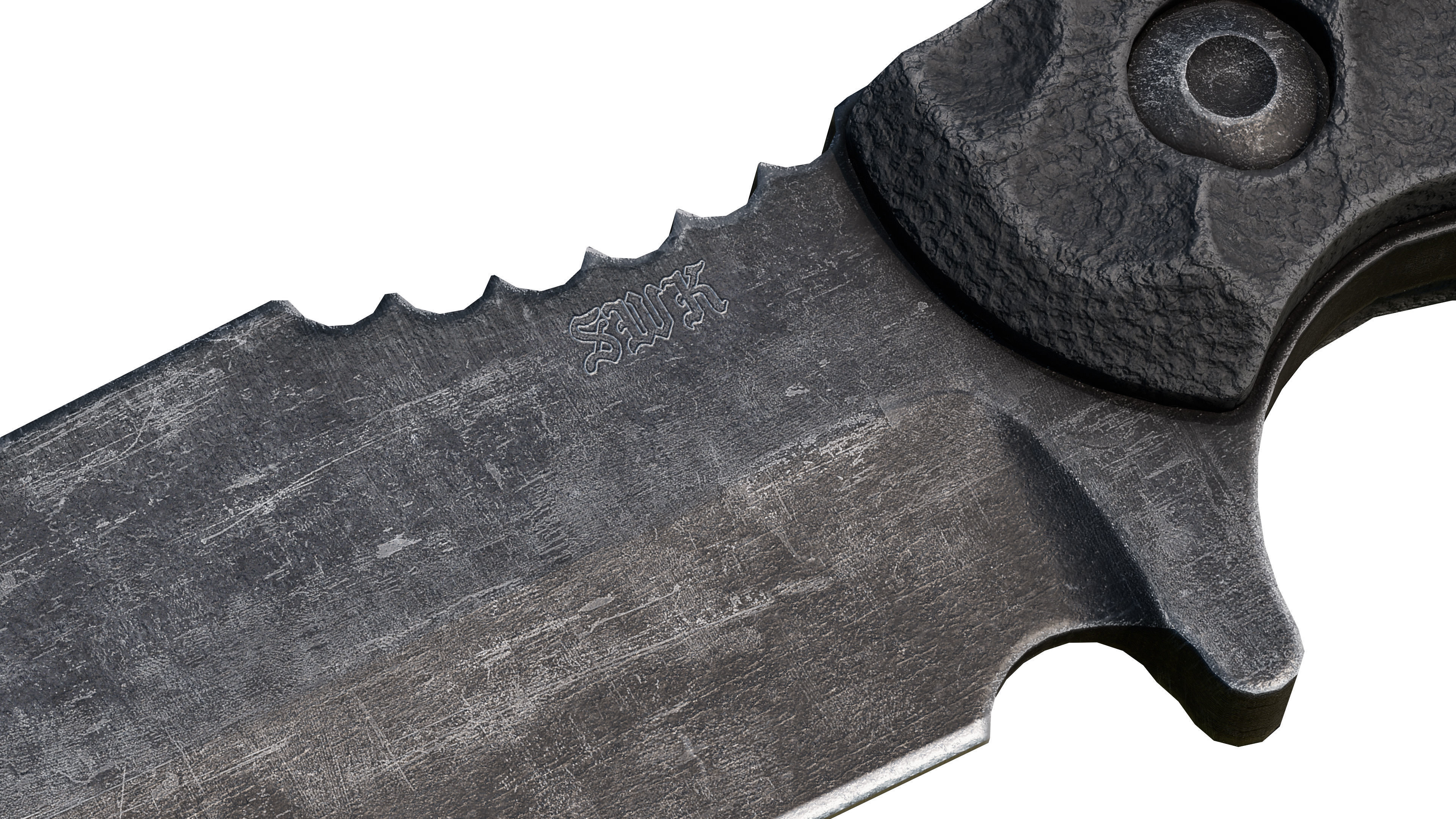 SWK GUARDIAN TACTICAL KNIFE Low-poly 3D model_4