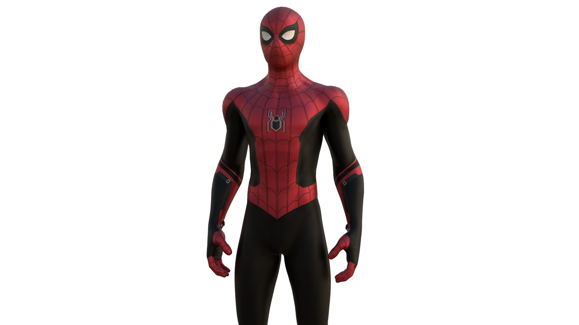 Spider-Man No Way Home Integrated Suit Rigged 3D Model Low-poly 3D model_3