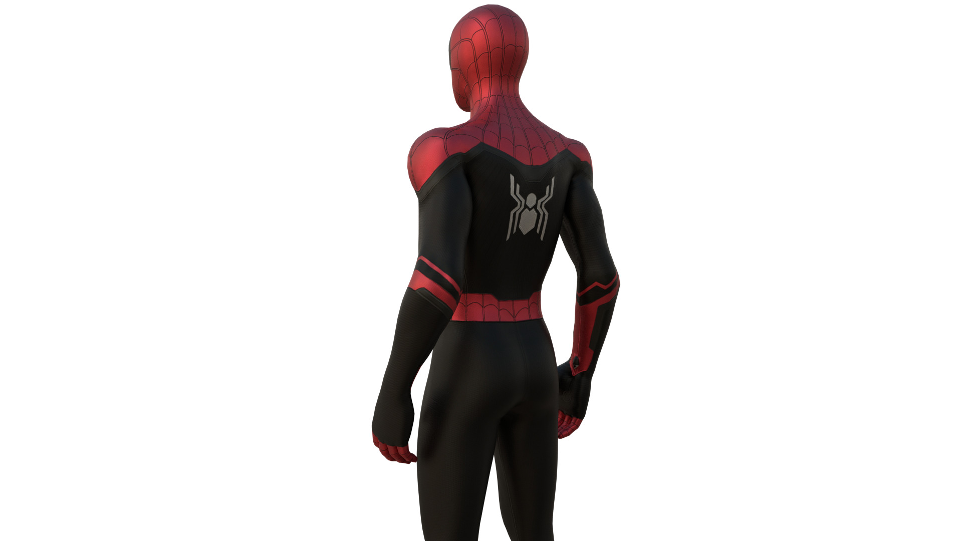 Spider-Man No Way Home Integrated Suit Rigged 3D Model Low-poly 3D model_2