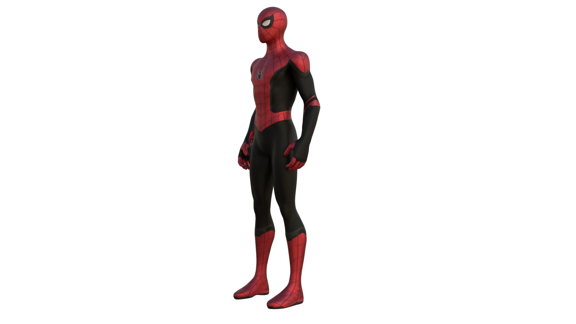 Spider-Man No Way Home Integrated Suit Rigged 3D Model Low-poly 3D model_8