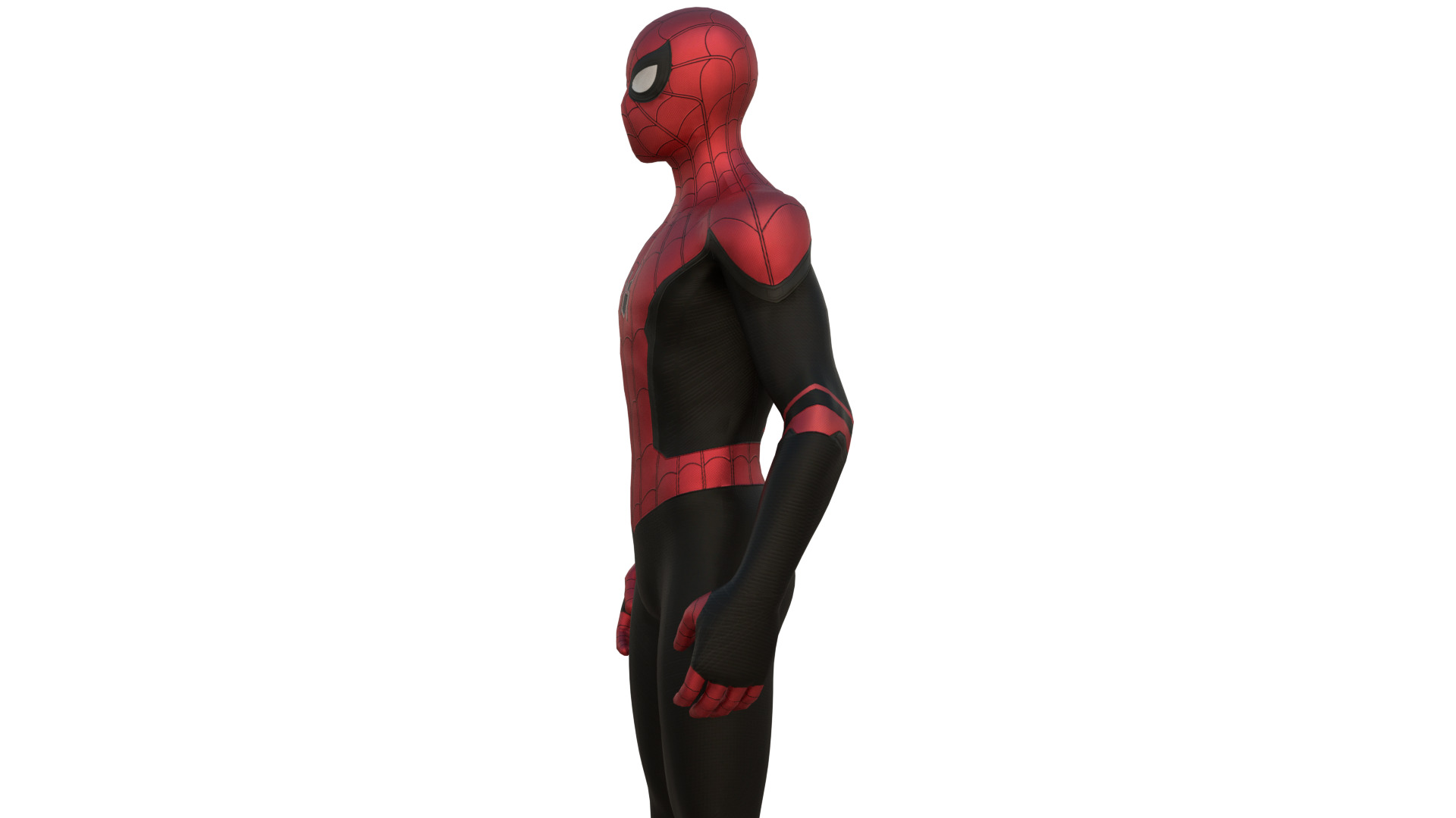 Spider-Man No Way Home Integrated Suit Rigged 3D Model Low-poly 3D model_6