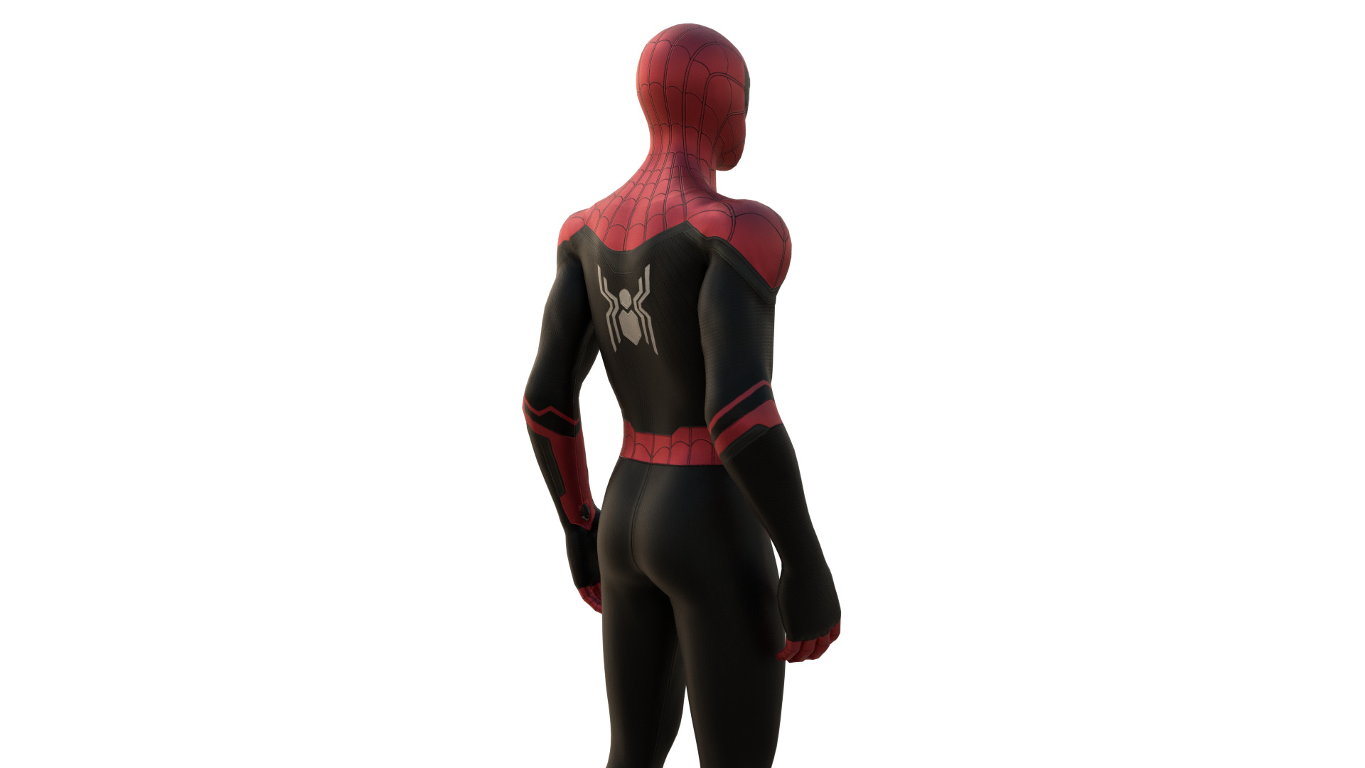 Spider-Man No Way Home Integrated Suit Rigged 3D Model Low-poly 3D model_5