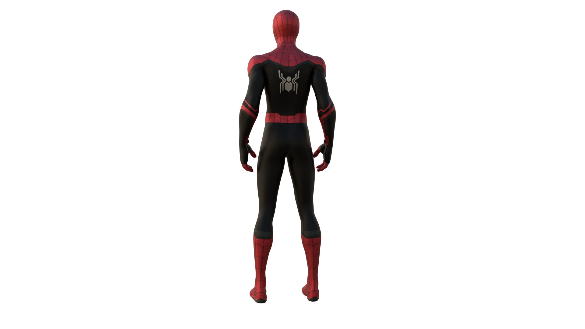 Spider-Man No Way Home Integrated Suit Rigged 3D Model Low-poly 3D model_12