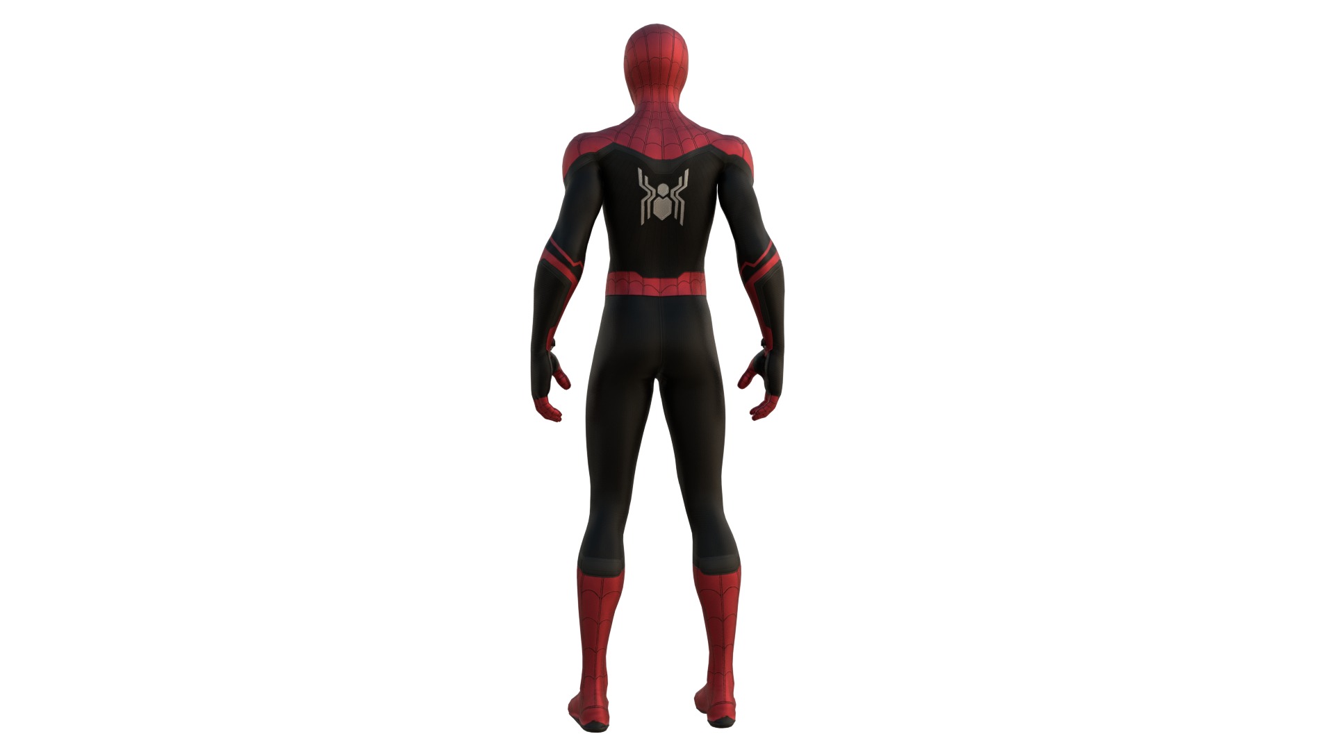 Spider-Man No Way Home Integrated Suit Rigged 3D Model Low-poly 3D model_10