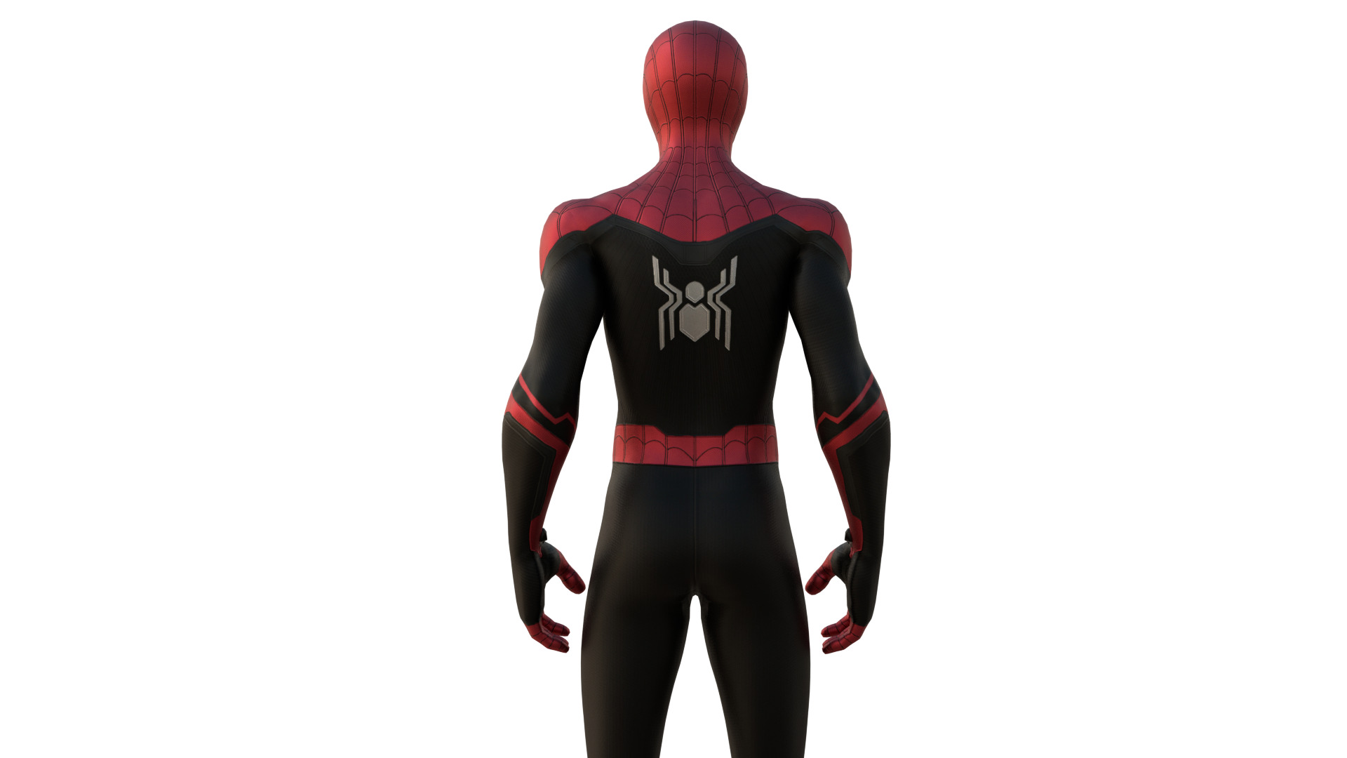 Spider-Man No Way Home Integrated Suit Rigged 3D Model Low-poly 3D model_11