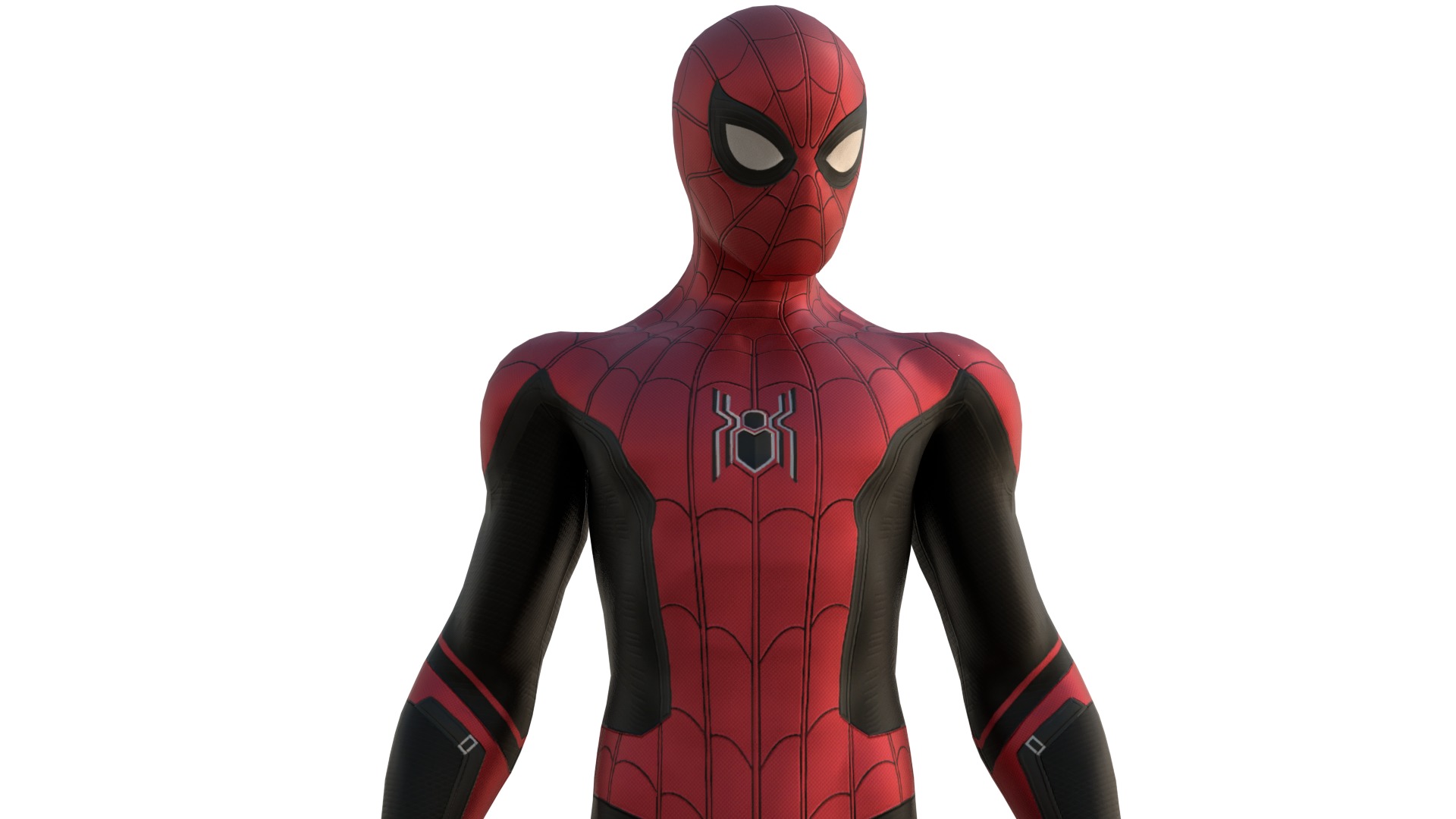 Spider-Man No Way Home Integrated Suit Rigged 3D Model Low-poly 3D model_1