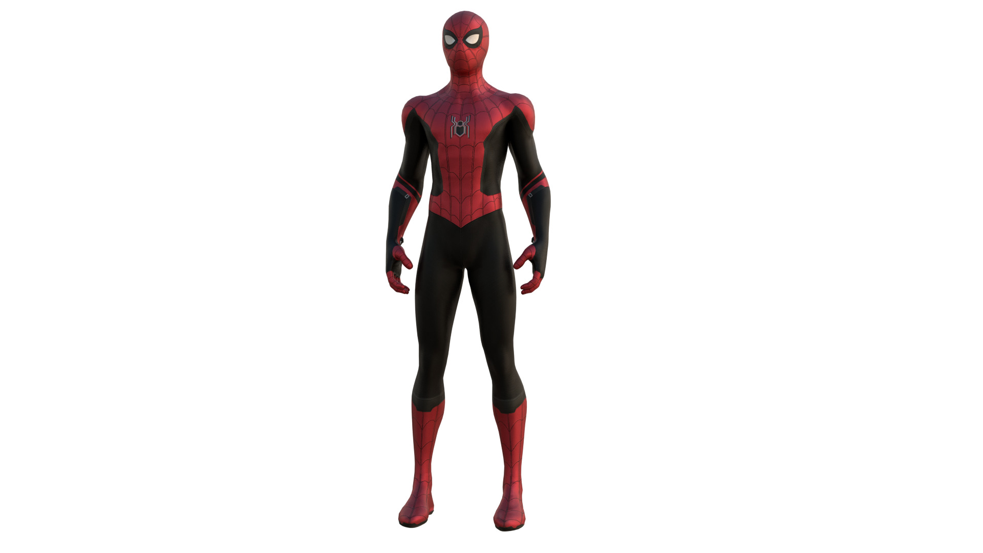 Spider-Man No Way Home Integrated Suit Rigged 3D Model Low-poly 3D model_14