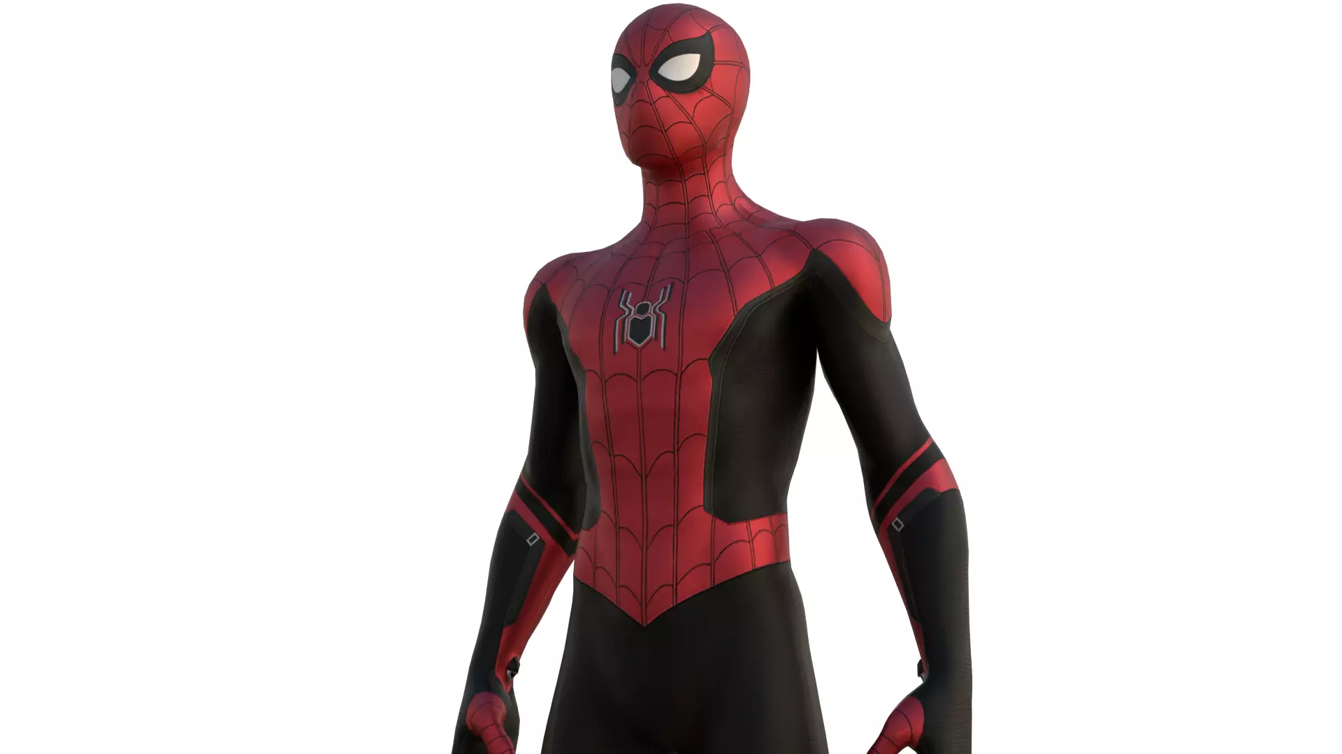 Spider-Man No Way Home Integrated Suit Rigged 3D Model Low-poly 3D model_0