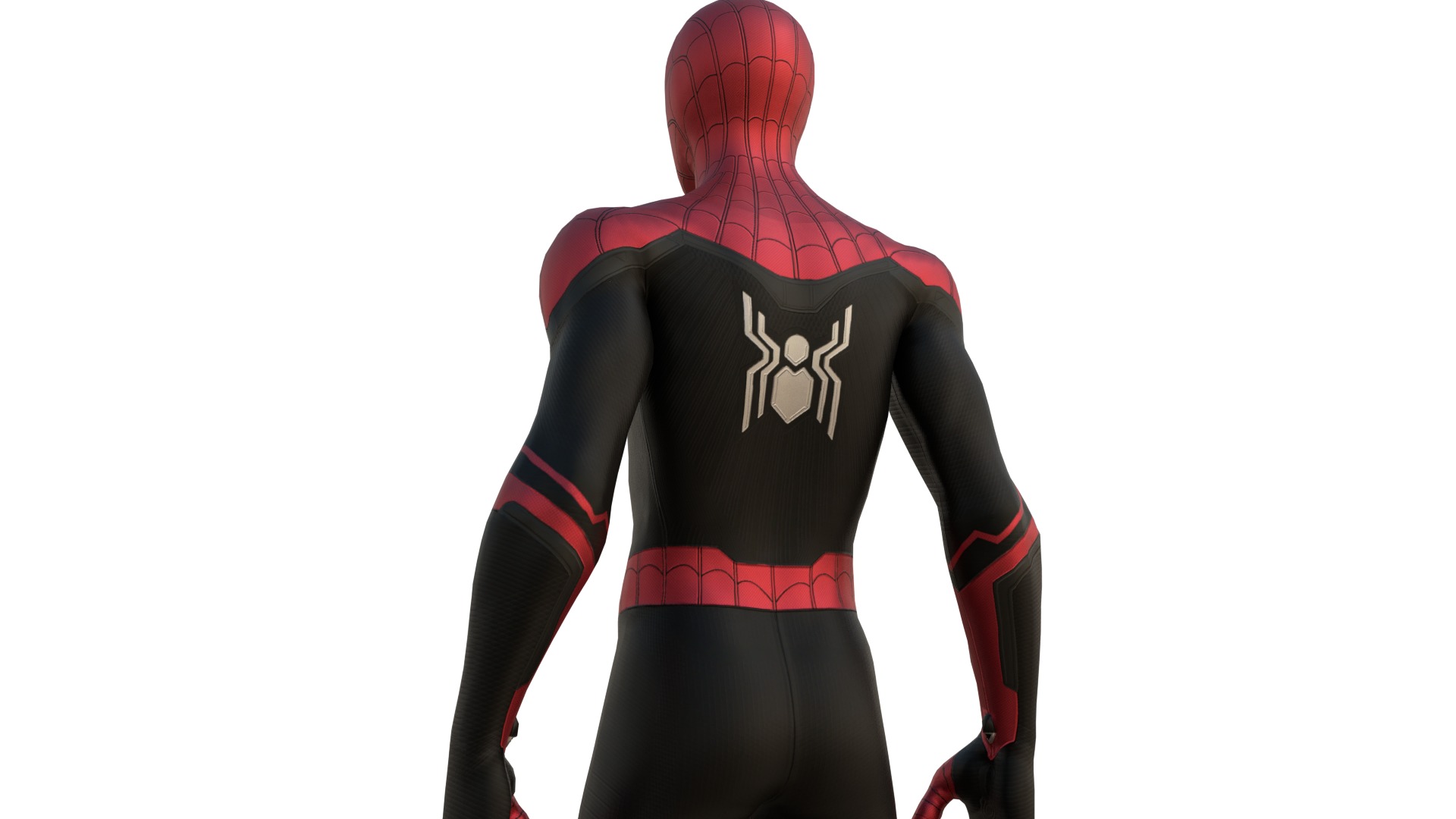 Spider-Man No Way Home Integrated Suit Rigged 3D Model Low-poly 3D model_4