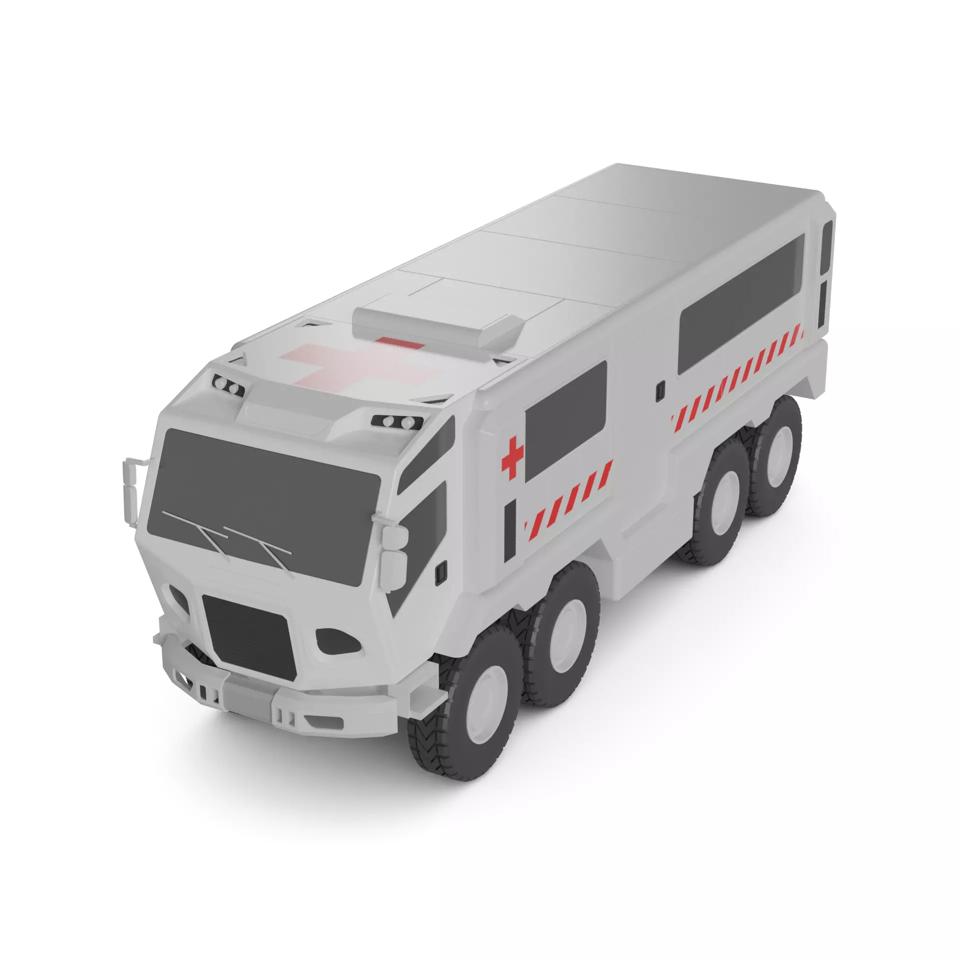 Medical Vehicle 3D model_0
