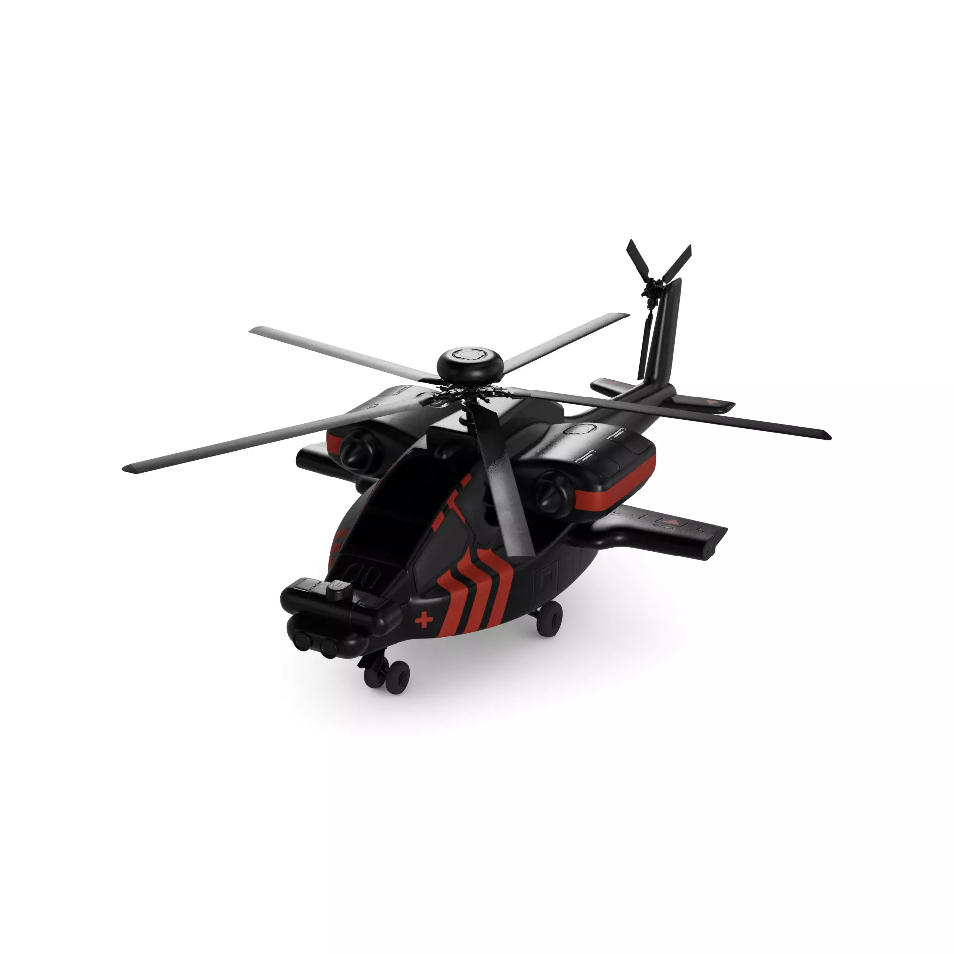 Attack Helicopter 3D model_0