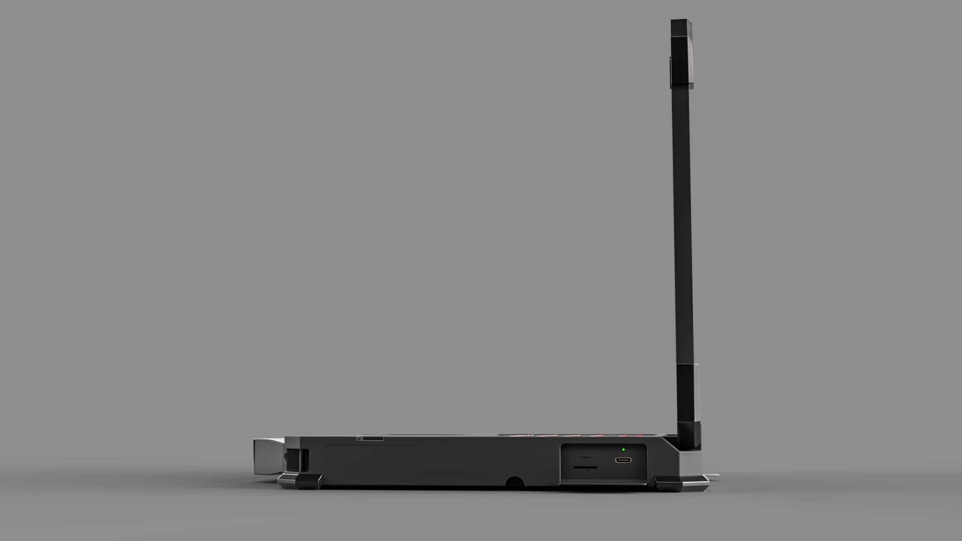 Laptop heavy-duty Low-poly 3D model_2