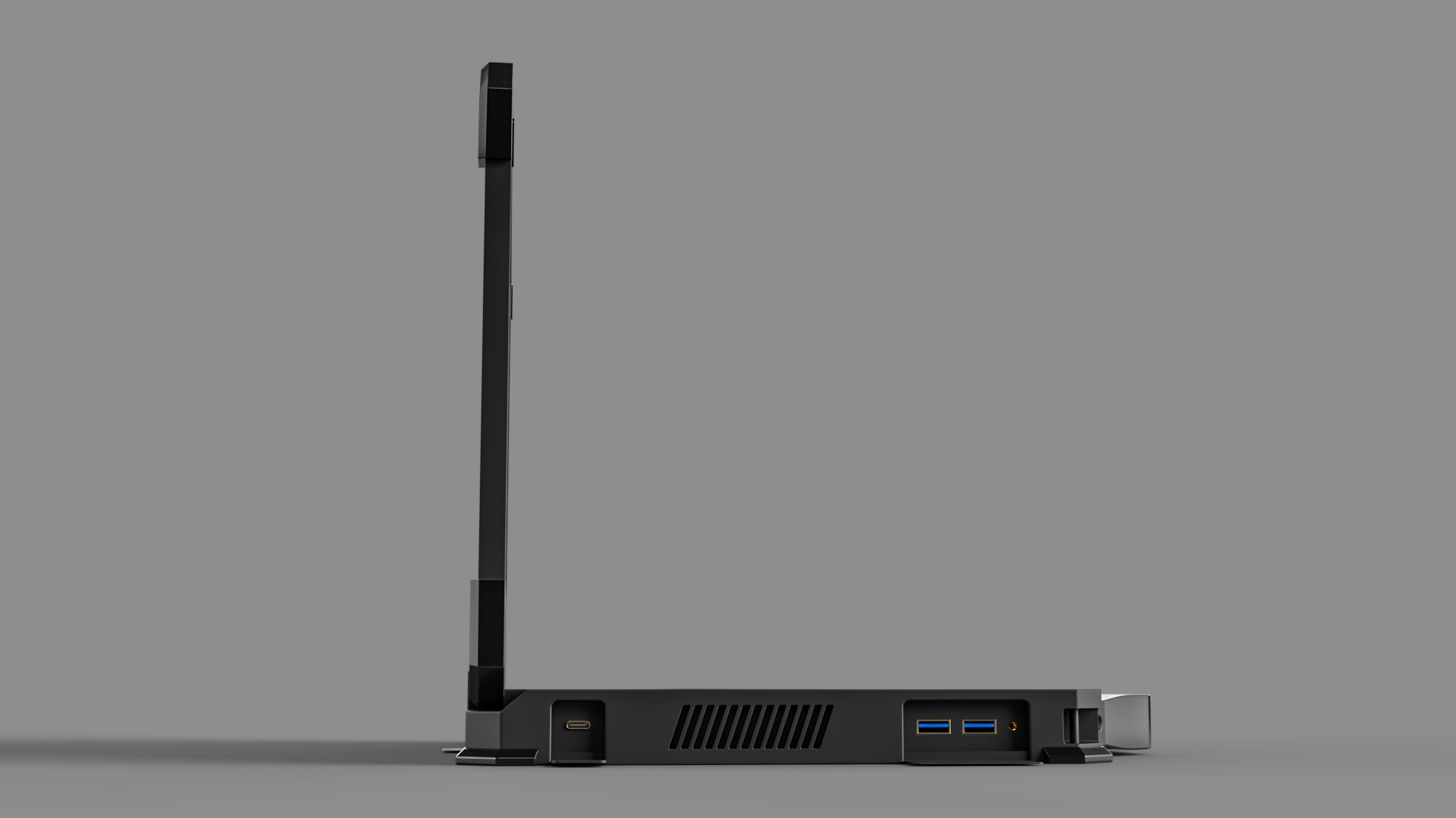 Laptop heavy-duty Low-poly 3D model_4