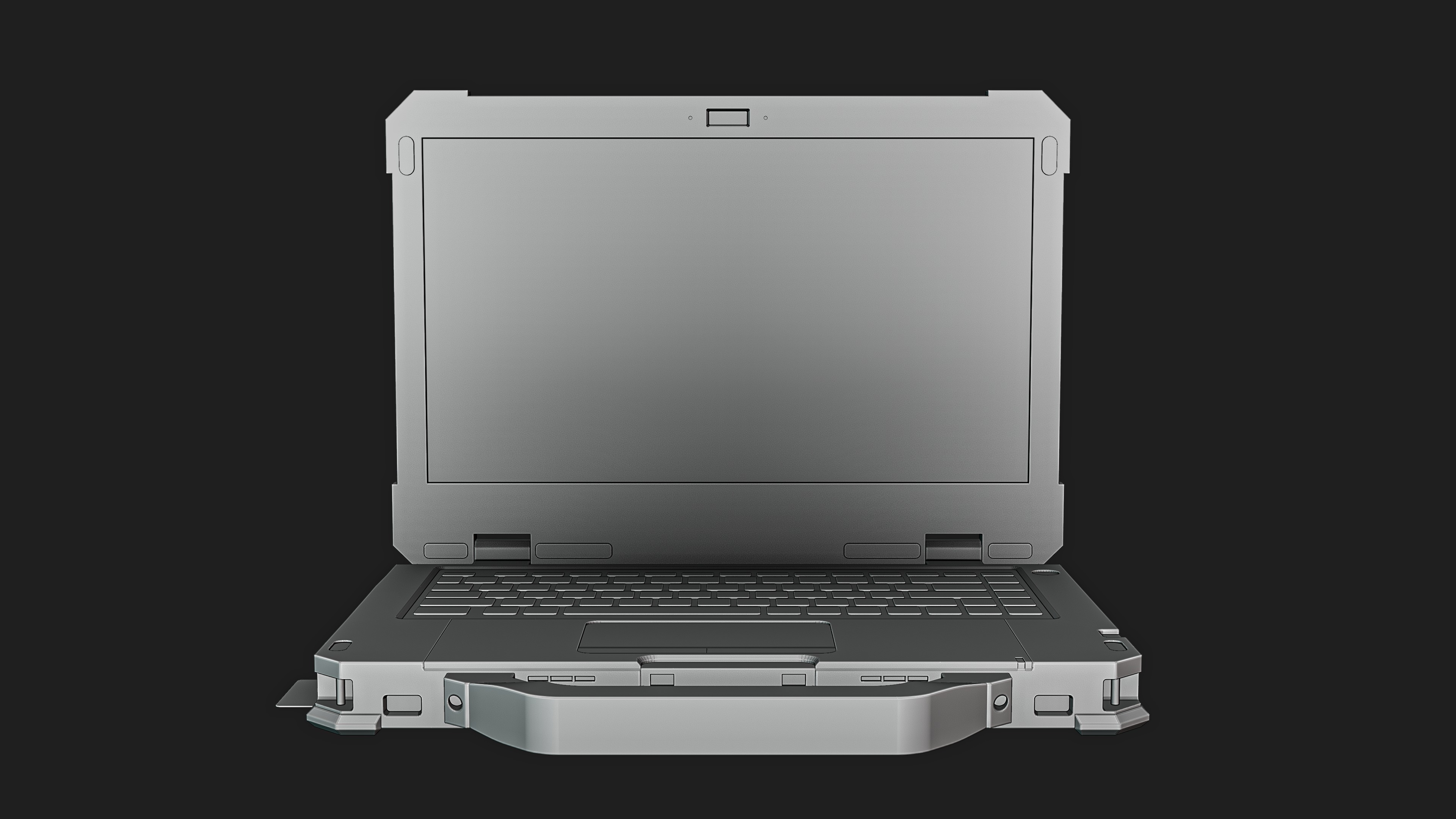 Laptop heavy-duty Low-poly 3D model_12