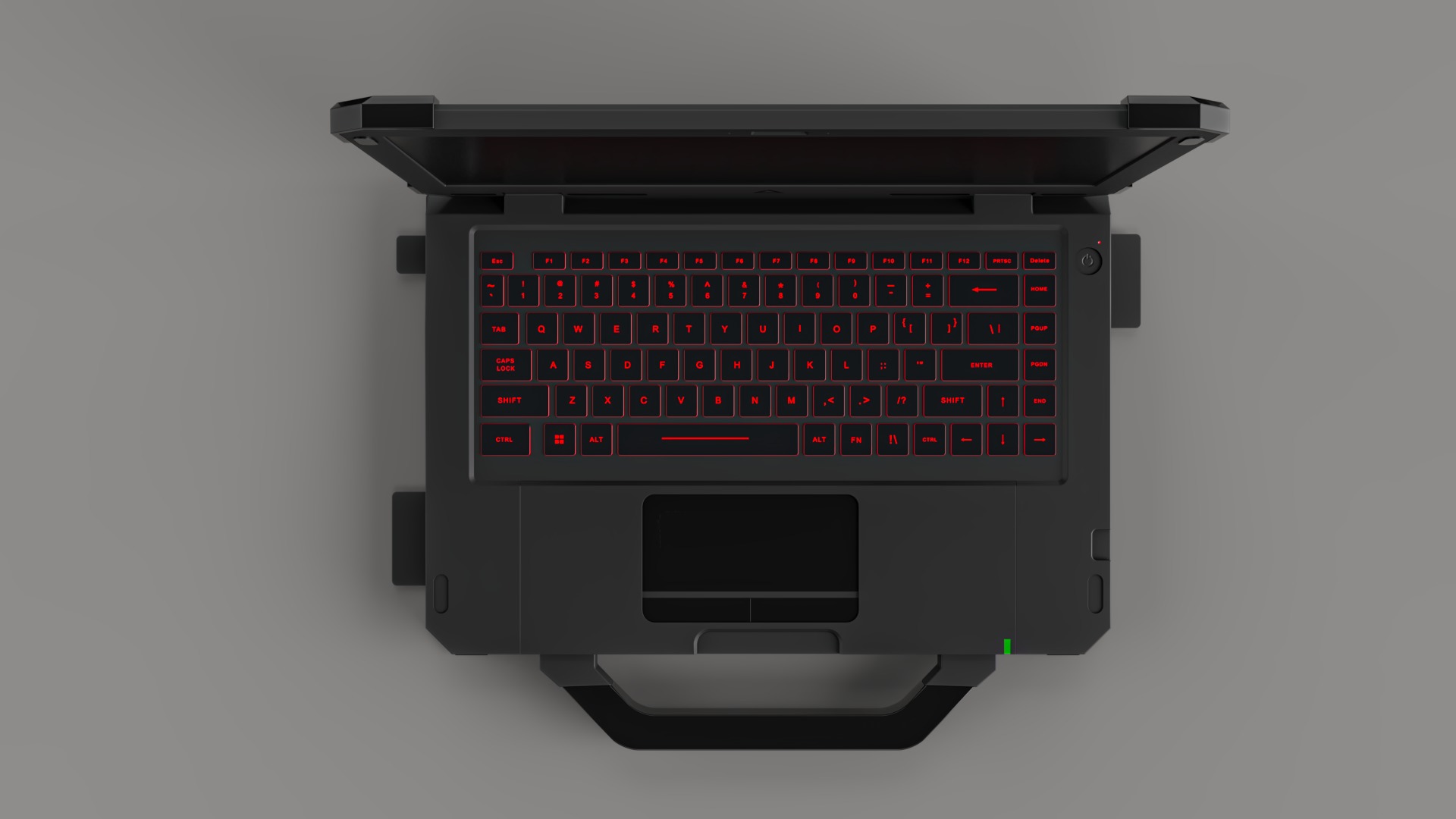 Laptop heavy-duty Low-poly 3D model_3